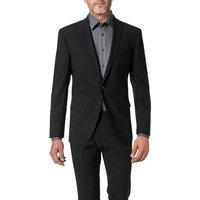 ROY ROBSON Herren Sakko Schwarz Schurwoll-Stretch von ROY ROBSON