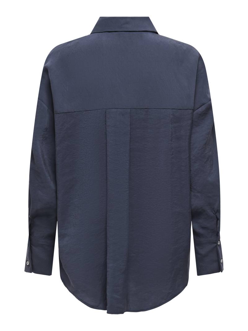 ONLY - ONLZAZIMA L/S LOOSE SHIRT WVN NOOS blue nights - Gr. - L von ONLY
