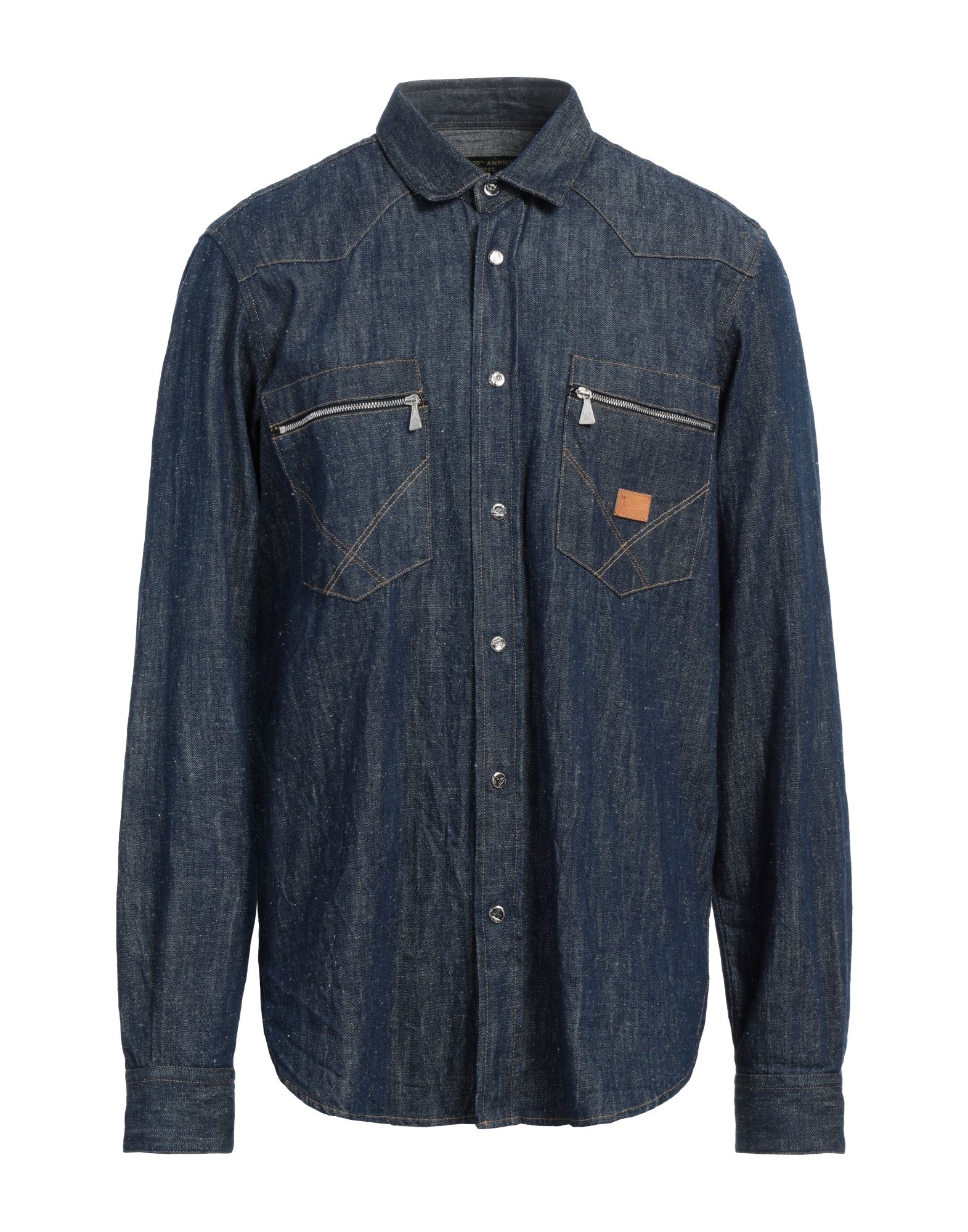 ROŸ ROGER'S Jeanshemd Herren Blau von ROŸ ROGER'S