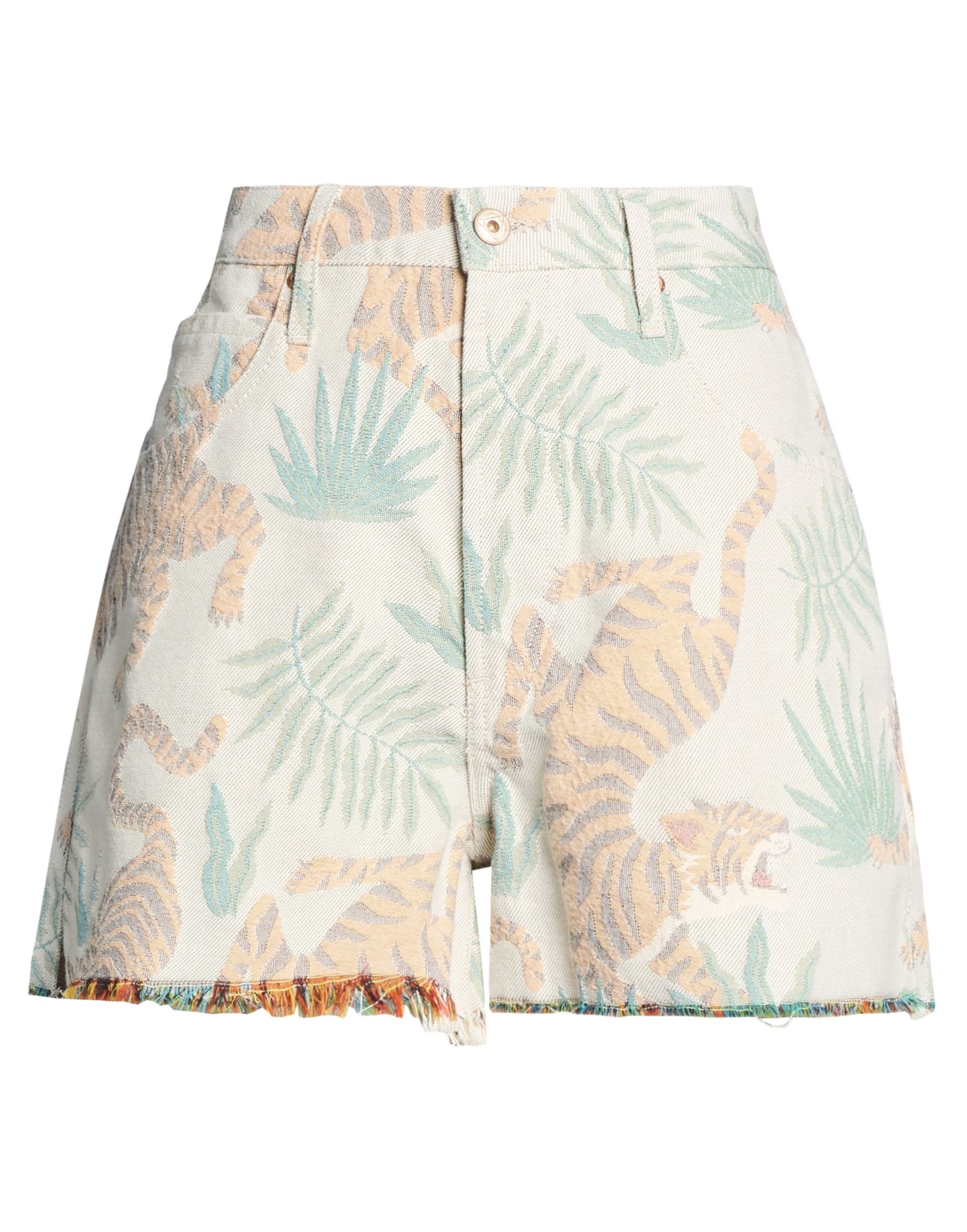 ROŸ ROGER'S Jeansshorts Damen Off white von ROŸ ROGER'S