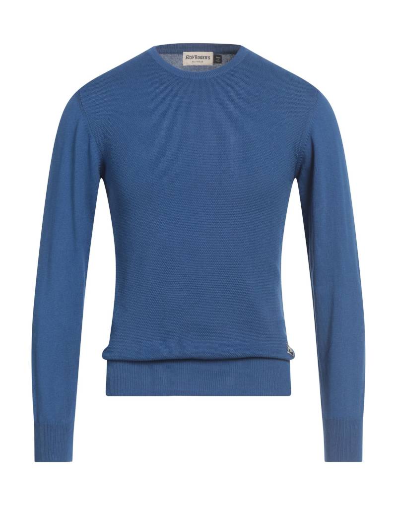 ROŸ ROGER'S Pullover Herren Azurblau von ROŸ ROGER'S
