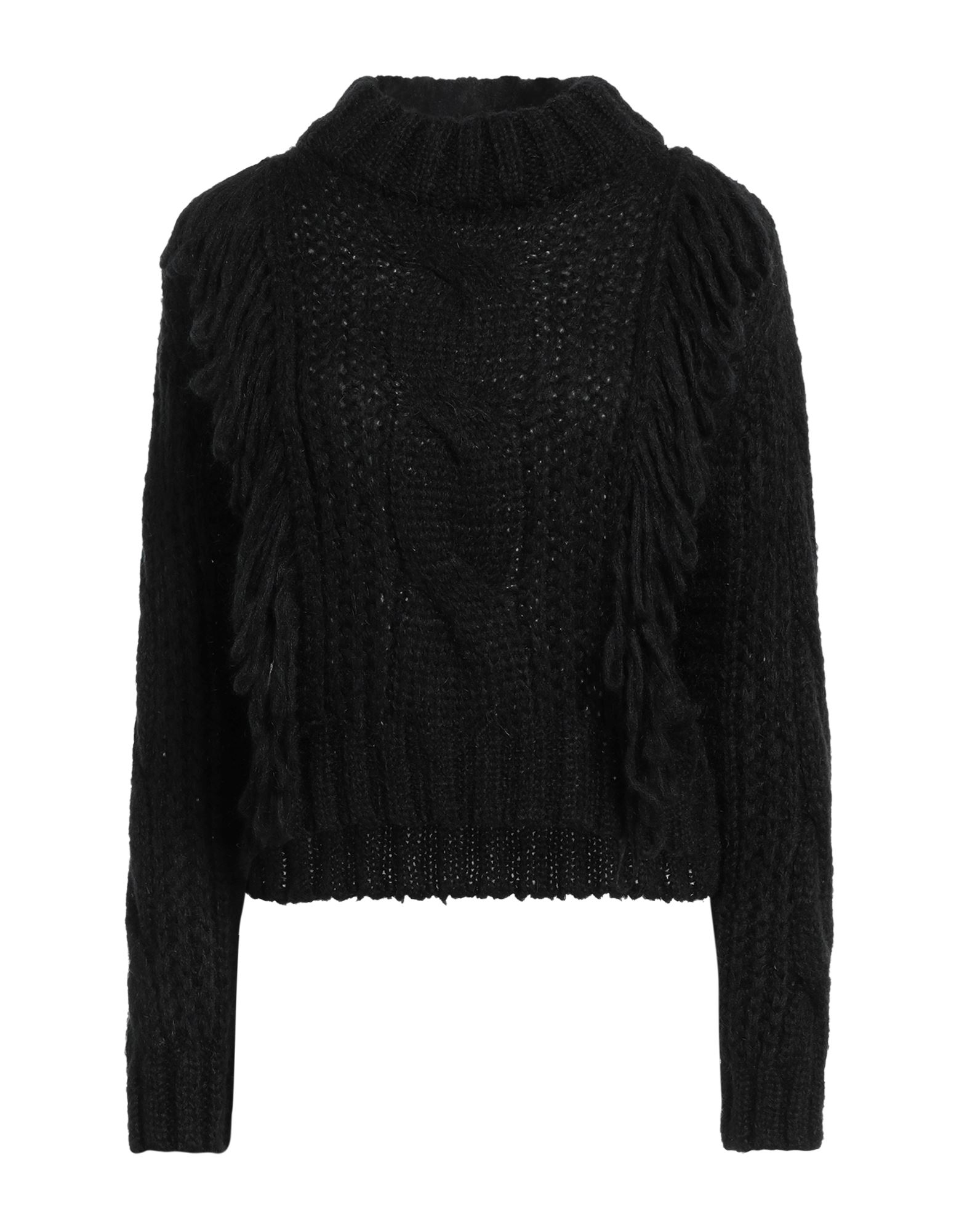 ROŸ ROGER'S Rollkragenpullover Damen Schwarz von ROŸ ROGER'S