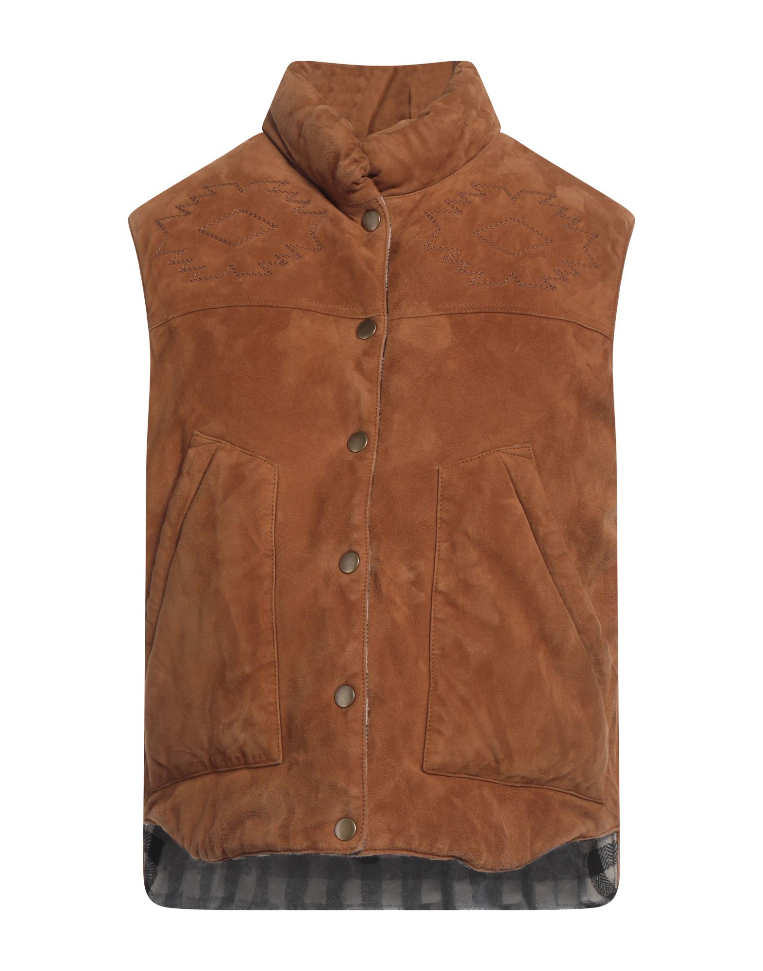 ROŸ ROGER'S Weste Damen Lederfarben von ROŸ ROGER'S