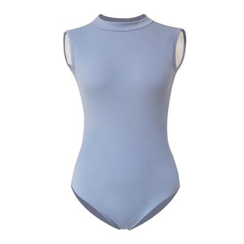 ROYAL SMEELA Ärmellos ballett trikot erwachsene stehkragen ballett body damen ballerina trikot rückenfrei ballett tanz body ballett tanz trikot frauen ballett tanztrikots tanzen body für Ballett von ROYAL SMEELA