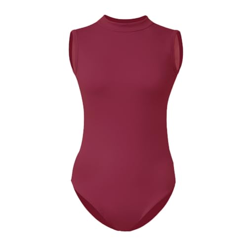 ROYAL SMEELA Ärmellos ballett trikot erwachsene stehkragen ballettbody damen ballerina trikots rückenfrei balletttanzbody balletttanztrikot frauen tanzen body von ROYAL SMEELA