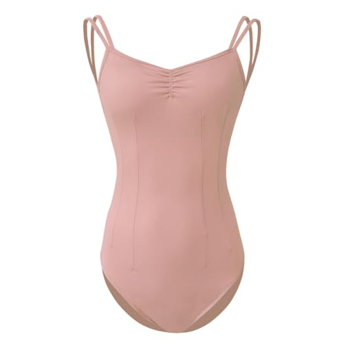 ROYAL SMEELA Ballerina body damen ballettbody damen ballett tanz trikots erwachsene ballett tanz body ballettrikot Spaghettiträger ballett trikot mit bh tanzen trikot für Frauen tanztrikot fuer damen von ROYAL SMEELA