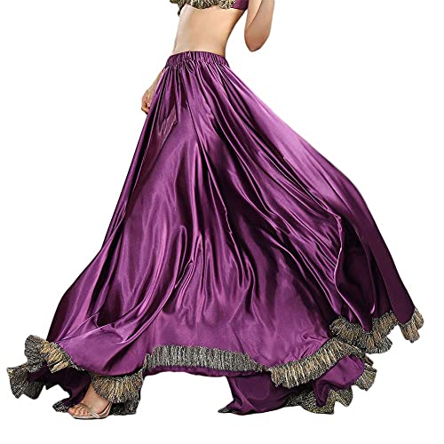 ROYAL SMEELA Flamenco Rock für Frauen Bauchtanz röcke Zigeuner 12 Yards voller Rock Bauchtanz 360 Grad Voller Tanz Röcke Boden wischen Länge Großer Saum Maxirock bauchtanzkostüm Bauchtanz Rock von ROYAL SMEELA