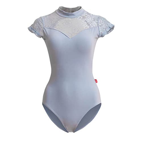 ROYAL SMEELA Spitze ballett trikot damen Ballett Tanz Trikot Kurzarm Trikot leotard tanz body damen ballettanzug tanztrikot ballett body für Frauen balletttrikot sportbody tanztrikots ballettkleidung von ROYAL SMEELA