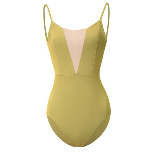 ROYAL SMEELA Ballett Trikot Damen Hosenträger Tanz Leotard Body Tanztrikot Ballettanzug Ballettkleidung von ROYAL SMEELA