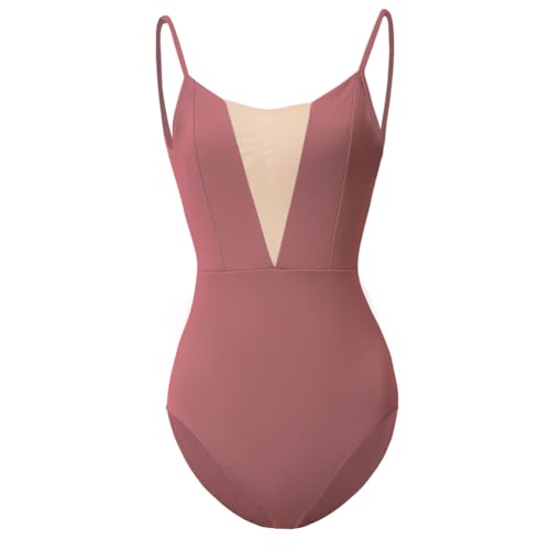 ROYAL SMEELA Ballett Trikot Damen Hosenträger Tanz Leotard Body Tanztrikot Ballettanzug Ballettkleidung von ROYAL SMEELA
