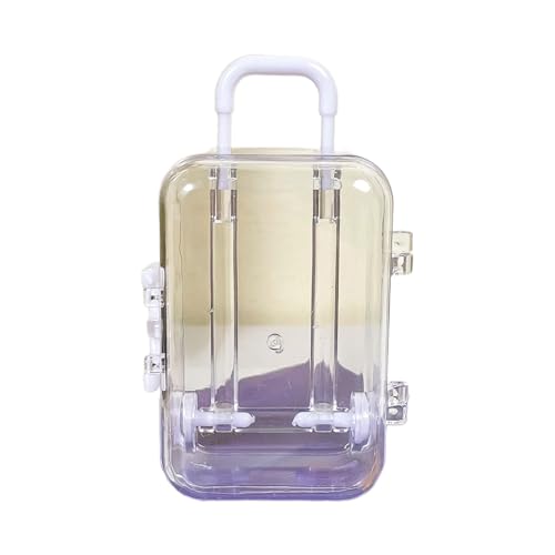 ROYALEAD Koffer Form Lippenstift Tasche Frauen Kleine Karte Gepäck Aufbewahrungsbox Puppen Zubehör Miniatur Trolley Koffer Reise von ROYALEAD