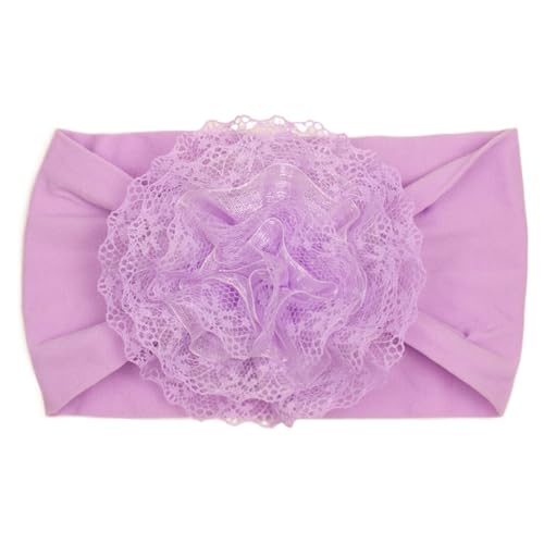 Baby Haarband Mädchen Kopfschmuck Turban Haarband Fotografie Requisiten für Säuglinge Bequem Und Weich Blume Haar Adorment Elastische Turban Kopfbedeckung von ROYJJ
