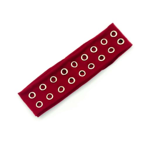 Elastische, breite Stirnbänder, klassische Punk-Ösen, Haarband, weich und dehnbar, Kopfbedeckung für Jugendliche, Trendsetter, Damen und Herren, Unisex, ausgehöhlte Ösen, Haarband Elastische, breite Stirnbänder, klassische Punk-Ösen, Haarband, weich und dehnbar, Kopfbedeckung für Jugendliche, Trendsetter, Damen und Herren, Unisex, ausgehöhlte Ösen, Haarband von ROYJJ