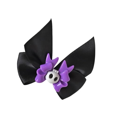 ROY Schleifen Halloween Haarspangen Schädel Kopf Haarnadeln Kostüm Haarspangen Mädchen Haarnadel für Frauen Haarschmuck Haarnadel Haarnadel von ROYJJ
