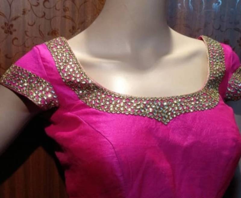 Maggam Arbeitsbluse | Saree Bluse Mit Handgemachter Stickerei Aari Arbeit Designer End-To-End Custom Hochzeit von ROYSHUB