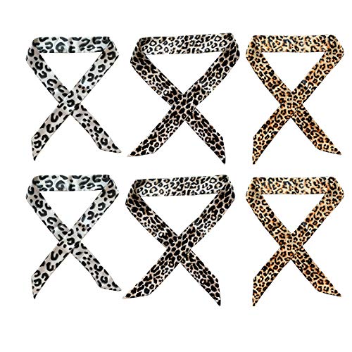 ROZKVIKA Handtaschen-Schal, niedlicher Griff, Wickelband, Schal, Geldbörse, Griff-Abdeckung, Kopfband, Seidenschal für Handtaschengriff, schmaler Schal für Handtaschen (3 Paar) von ROZKVIKA