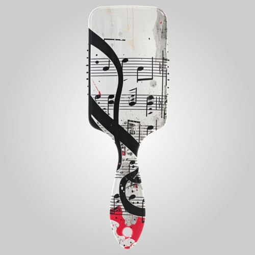 A Splattered Music Note in Music Air Cushion Comb Haarbürste, Entwirren Kamm, Gesundes Haar Pinsel Frauen, 3D Pinsel Haar von RPLIFE