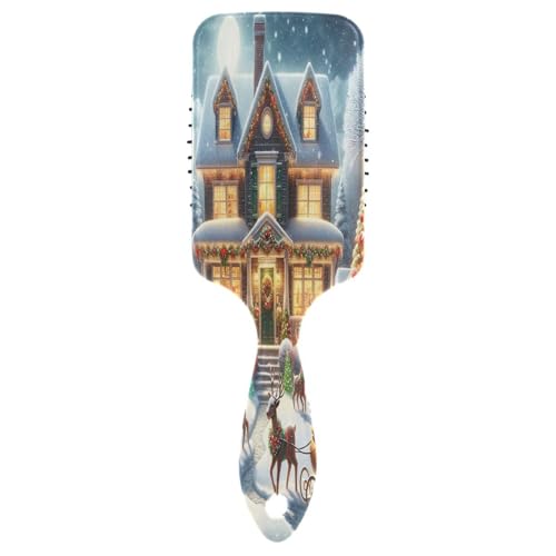 Christmas House Lights Damenkämme für Haar, weiche Borsten, antistatisch und krauses Haar für dickes Haar Christmas House Lights Damenkämme für Haar, weiche Borsten, antistatisch und krauses Haar für dickes Haar von RPLIFE