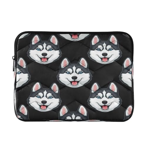 Cute Dogs Laptophülle, dünn, 39,6 cm (15,6 Zoll), für Damen und Herren, Schwarz von RPLIFE