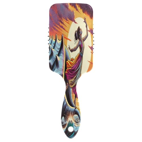 Dancer Dancing on Sea Kissen Haarkamm, Entwirrungsbürste, gesunde Haarbürste Frauen, Kamm leicht zu reinigen von RPLIFE