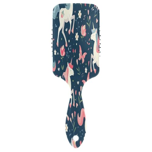 Einhorn Blumen Kissen Haarbürste Entwirrungsbürste Gesunde Haarbürste Haarmassagegerät von RPLIFE