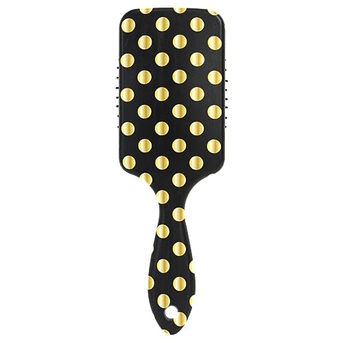 Gold Polka Dot Schwarz Luftkissen Kamm, Anti Static Kamm, Haarbürste Herren von RPLIFE