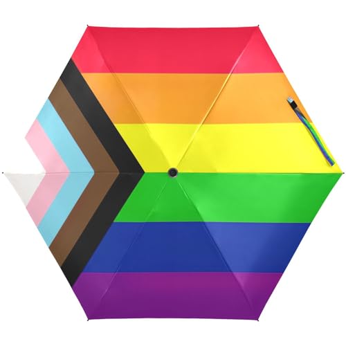 Lgbtq Rights Regenschirm mit Pride-Flagge, leicht, langlebig, Sonnenschirme für Damen, Reise-Regenschirme für Sonne Lgbtq Rights Regenschirm mit Pride-Flagge, leicht, langlebig, Sonnenschirme für Damen, Reise-Regenschirme für Sonne von RPLIFE