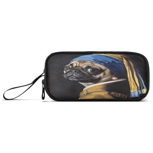 Lustige Bulldogge Kunstdruck Stiftebox Reißverschluss Federmäppchen Ästhetisches Federmäppchen von RPLIFE