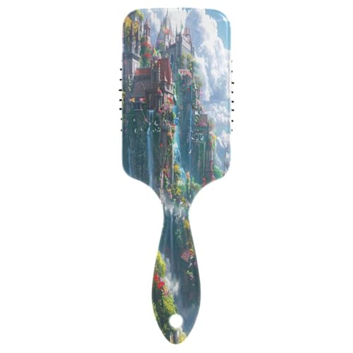 Magical Garden in Clouds Kissen Haarbürste, Haarentwirrbürste, Kämme lockiges Haar Frauen Magical Garden in Clouds Kissen Haarbürste, Haarentwirrbürste, Kämme lockiges Haar Frauen von RPLIFE