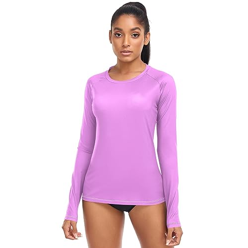 Mineral Violet UPF 50 Schwimmshirt für Damen, Angel-Top, kühlender Sonnenschutz, Kleidung für Damen, Lavendel Magenta, Large von RPLIFE