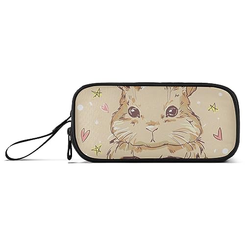 Nette Kaninchen Federmappe Divided Pencil Case Cute Pencil Case für Schule von RPLIFE