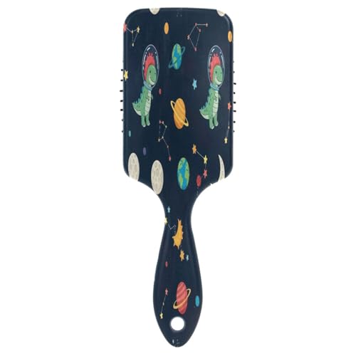 Niedliche Cartoon-Dinosaurier-Weltraum-3D-Haarbürste, antistatische Bürste, Haarbürste für Damen von RPLIFE