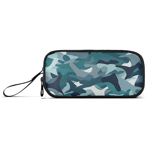 RPLIFE Blau und Silber Flugzeug Camouflage Bleistift Boxen, Bleistift Beutel Tuch, Weiche Bleistift Beutel von RPLIFE