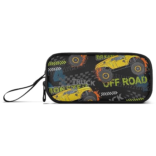 RPLIFE Cartoon Monster Truck Bleistift Taschen, Stoff Bleistift Beutel, Basic Bleistift Tasche von RPLIFE