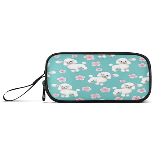 RPLIFE Cherry Blossom Flowers Teal Basic Federmäppchen, Multifunktionales Federmäppchen, Federmäppchen für Mädchen von RPLIFE