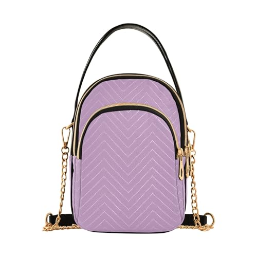 RPLIFE Clematis Damen Crossbody Taschen Gesteppte Geldbörse mit Kette Handy Geldbörse Handtasche von RPLIFE