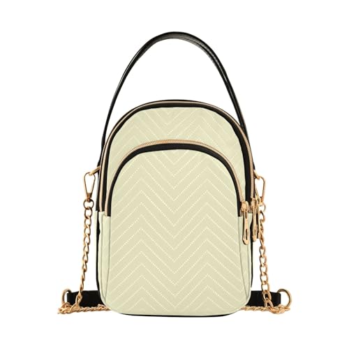 RPLIFE Cremefarbene gesteppte Umhängetasche Damen Handtaschen von RPLIFE