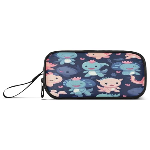 RPLIFE Cute Animal Axolotl Pencil Pounch, Pencil Case Large, Cute Pencil Case for Women von RPLIFE