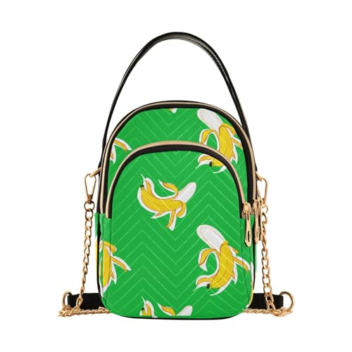 RPLIFE Cute Banana Green Quilted Shoulder Bag Damen Handtaschen von RPLIFE