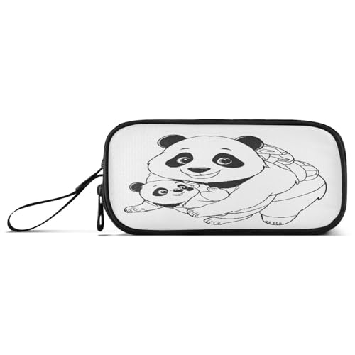 RPLIFE Cute Pandas White Basic Federmäppchen, Stoff-Federmäppchen, Federmäppchen, Federmäppchen, College RPLIFE Cute Pandas White Basic Federmäppchen, Stoff-Federmäppchen, Federmäppchen, Federmäppchen, College von RPLIFE