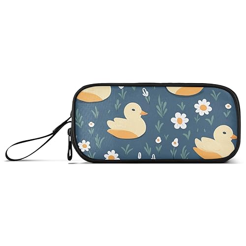 RPLIFE Ein Gelb mit weißen Enten Bleistifttaschen, große Kapazität Bleistift Pouch, Schule Bleistift Tasche von RPLIFE