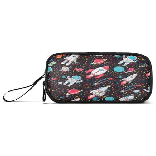 RPLIFE Federmäppchen mit niedlichem Cartoon-Astronauten-Design, großes Federmäppchen mit Reißverschluss, Kinder-Federbox von RPLIFE