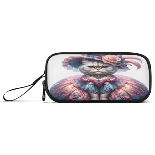 RPLIFE Federmäppchen mit niedlicher Katze, Reißverschluss für Mädchen, kompaktes Federmäppchen von RPLIFE