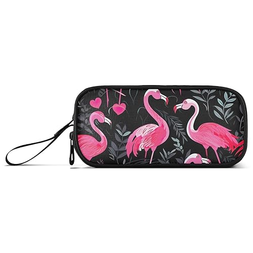 RPLIFE Federmäppchen mit pinkem Flamingo-Motiv, mehrere Taschen, cooles Federmäppchen von RPLIFE
