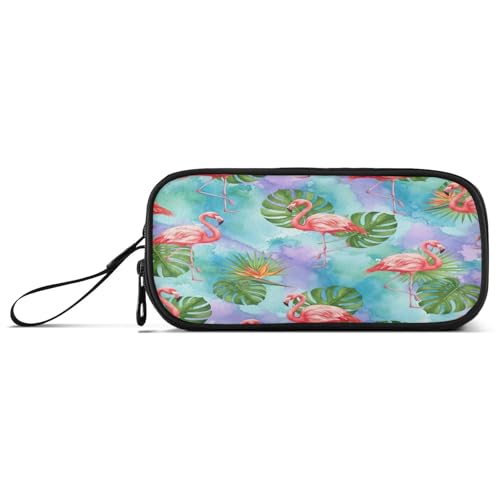 RPLIFE Flamingos Federmäppchen, Federmäppchen mit Fächern, niedliche Federmäppchen für Mädchen von RPLIFE