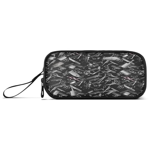 RPLIFE Friseur Werkzeuge Schere Schwarz Bleistift Tasche Klassische Tasche Federmäppchen Federmäppchen Damen von RPLIFE