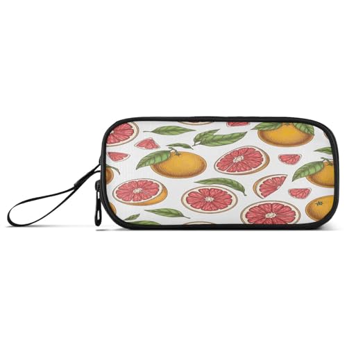 RPLIFE Grapefruit Früchte Etui für Bleistifte, geteiltes Federmäppchen, lustiges Federmäppchen von RPLIFE