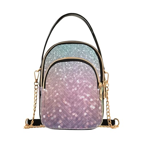 RPLIFE Leichte gesteppte Tasche mit Glitzer, Reisetasche, Crossbody-Tasche für Damen von RPLIFE