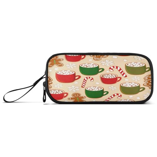 RPLIFE Niedliche Lebkuchenkekse Federmäppchen, Multi Pocket Pencil Pouch, Cute Pencil Cases für Mädchen von RPLIFE