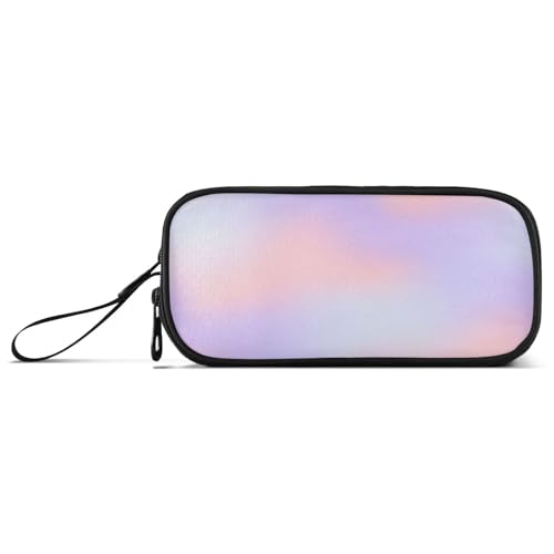 RPLIFE Pastell Gradients Lavender Pencil and Pen Pouch, Pencil Pouch with Zipper, Cloth Pencil Case von RPLIFE